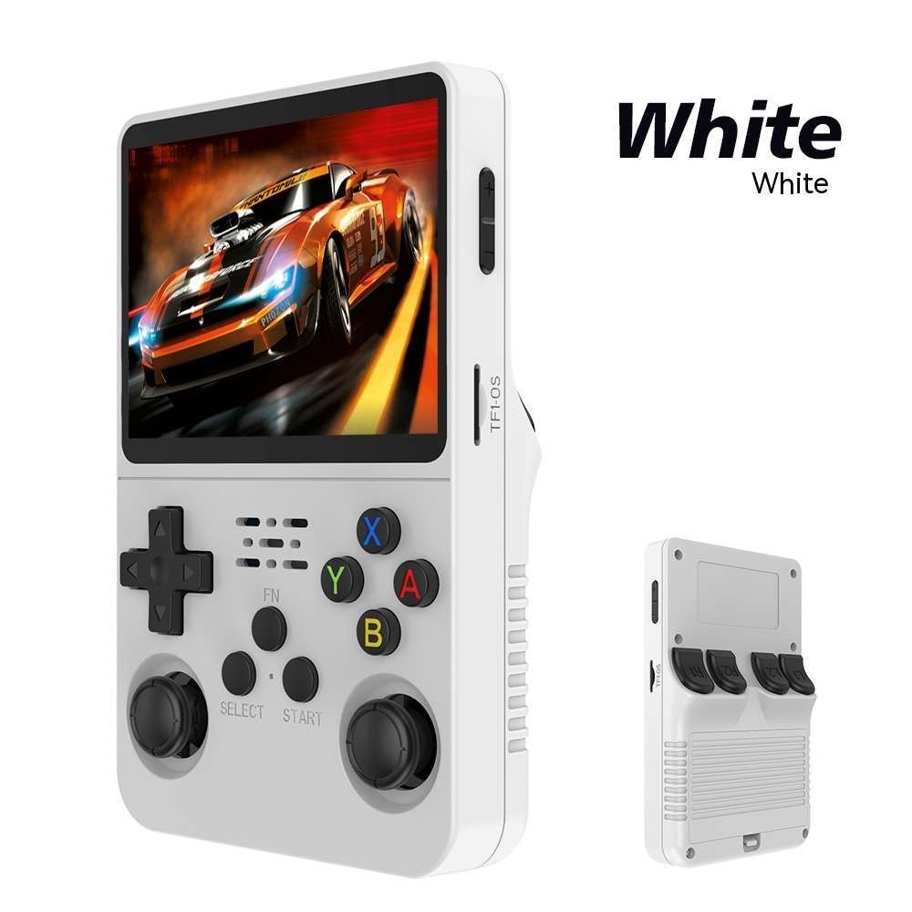 R36S Retro Handheld Video Game Console - 5000+ Games 64GB - 64G White image